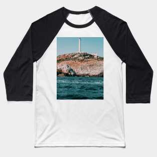 Italy Coast Seashore Lighthouse Baseball T-Shirt